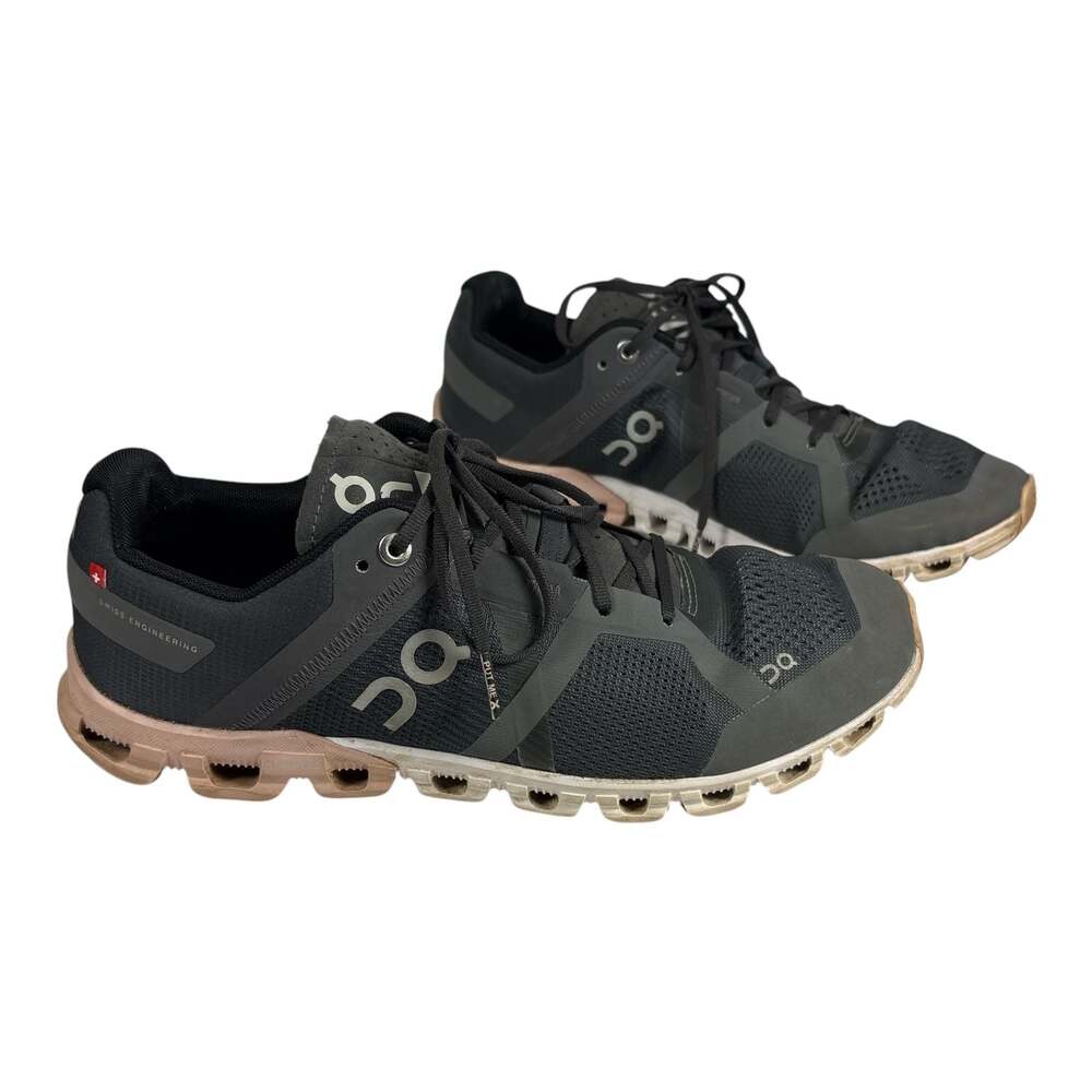 On Cloudflow 2.0 Sneaker Women Size 8.5 Grey Rose Running Gym Athletic Shoes